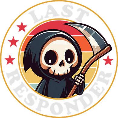 Last Responder Funny Mortician Grim Reaper Toddler Hoodie
