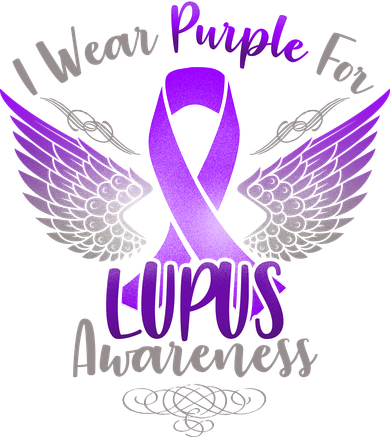 I Wear Purple For Lupus Awareness Women's Hoodie