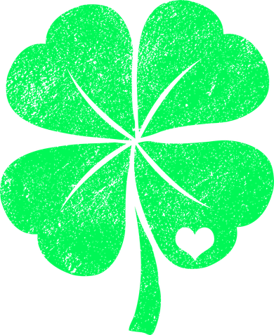 Love Shamrock Vintage Distressed Irish Clover Golf Towel