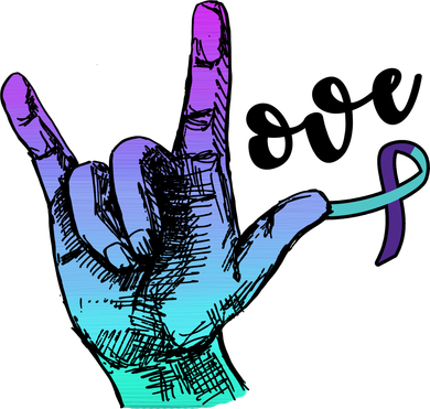 Love Suicide Awareness Sign Language Toddler Hoodie