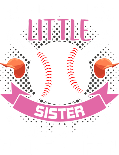 Little Sister But I'm His Biggest Fan Baseball Lover Gift Toddler T-Shirt
