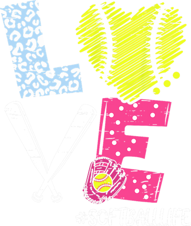 Love Softball Coach Player Softball Life Doggie Tank
