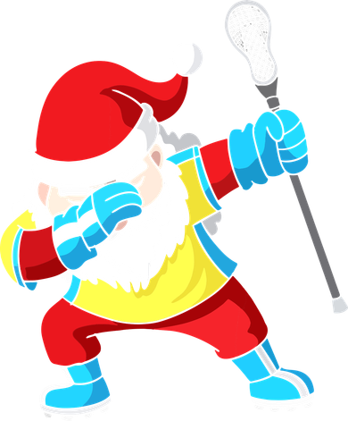 Lacrosse Santa Claus Christmas Dabbing Women's Dry Zone Grid Polo