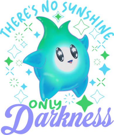Luma Star Halloween Theres No Sunshine Only Darkness Luna Star Coaster
