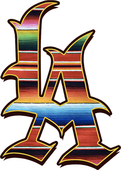 LA Sarape Los Angeles LA Sarape East LA Baseball Mexican Button