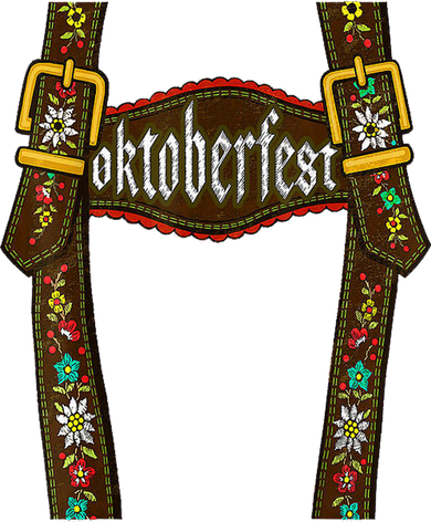 Lederhosen Suspenders Oktoberfest Bavarian Munich Women's Tank Top