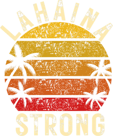 LAHAINA Strong Palm Trees Sunset Lahaina Hawaii Women's Tank Top