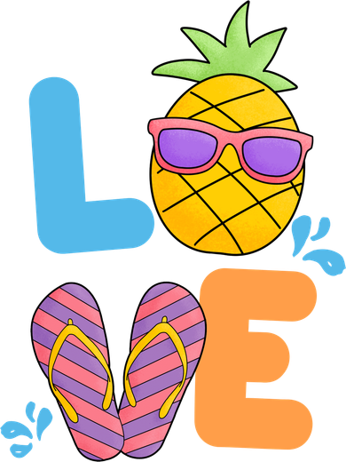 Love Summer Pineapple Cute Backpack