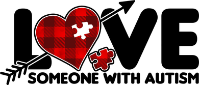 Plaid Love Someone With Autism Women's T-Shirt