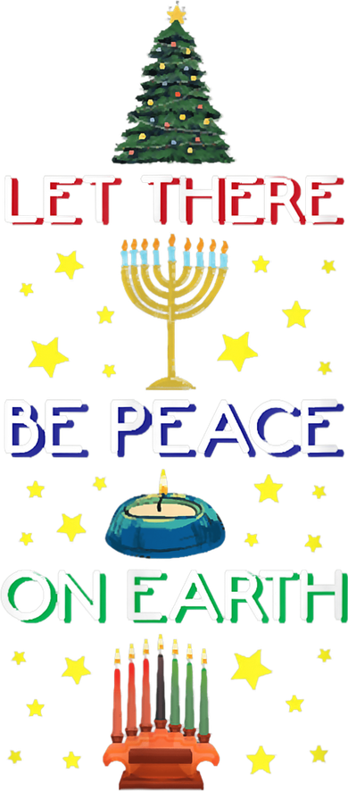 Let There Be Peace On Earth, Jewish Christmas Hanukkah Tees Hoodie