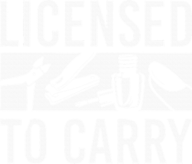 L.I.C.E.N.S.E.D To Carry Nail Supplies Nail Tech Tote Bag