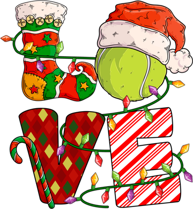 Love Tennis Christmas Tennis Player Xmas Party Gift Toddler Sweatshirt