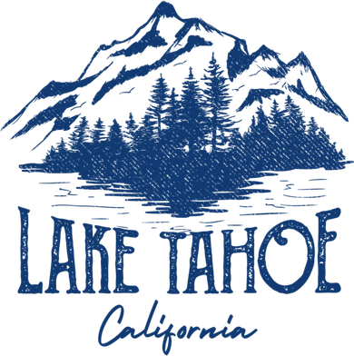 Lake Tahoe California Retro Mountain Vintage Gift Santa Hat