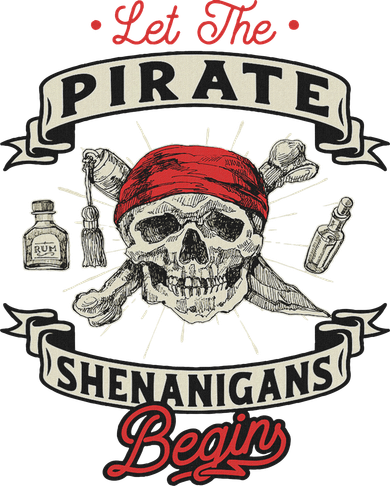 Let The Pirate Shenanigans Begin Crossbones Freebooter Kids T-Shirt