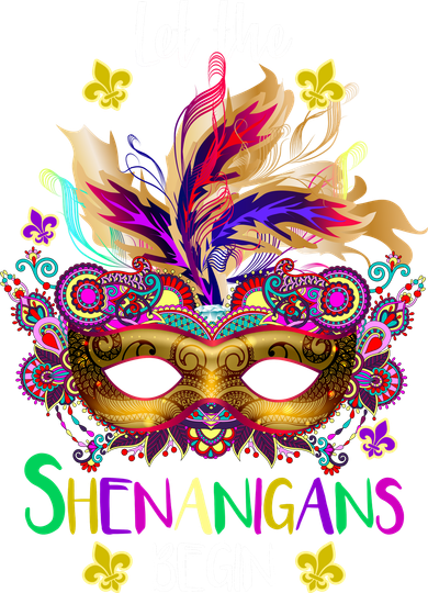 Mardi Gras Let The Shenanigans Begin Women's Long Sleeve Shirt