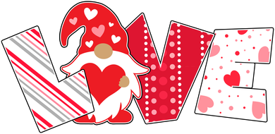 Cute Valentine's Day Love Gnome Toddler Long Sleeve