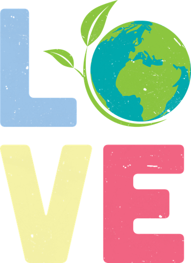 Love Planet Earth Day Hooded Wearable Blanket