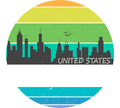 Las Vegas Retro Skyline Beanie