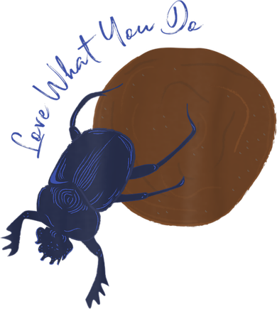 Love What You Do Funny Dung Beetle Bug Pajama Set