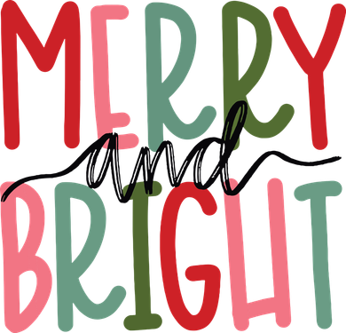 Merry And Bright Christmas Women Girls Kids Cute Women's Tank Top
