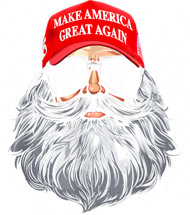 Make A Christmas Great Again Funny Xmas Trump Santa Pajamas Kids Long Sleeve Shirt