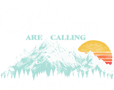 Mountains Are Calling & I Must Go Retro Vintage Coaster
