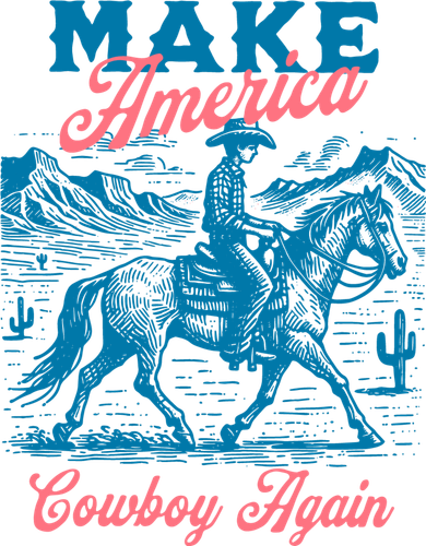 Make America Cowboy Again Western Rodeo Tank Top