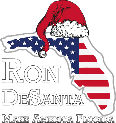 Make America Florida Ron DeSanta DeSantis Election Christmas Kids Sweatshirt