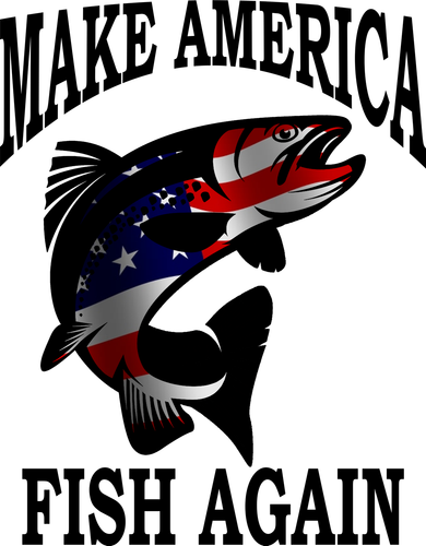 Make America Fish Again USA Fishing Gift Backpack