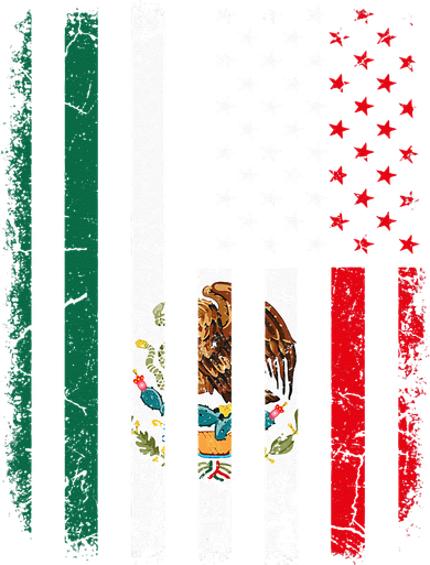 Mexican American Flag Mexican Roots Mexico America Ornament