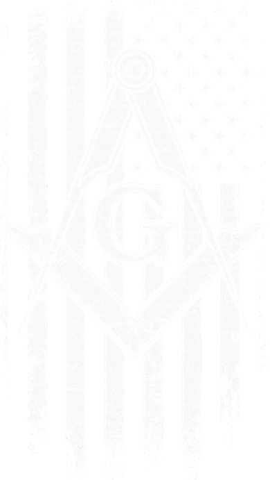 Masonic American Flag Square And Compass Freemason Ornament