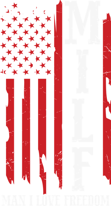 MILF American Flag Man I LIke Freedom 4th Of July Women's Hoodie