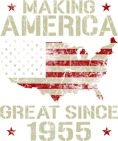 Making America Great Since 1955 Vintage Gifts 65th Birthday Button