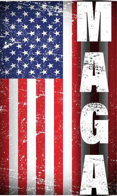 Vintage Grunge MAGA American Flag Kids Sweatshirt