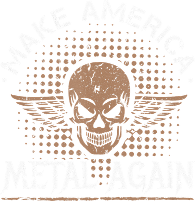 Make America Metal Again Skull Rock And Roll Heavy Music Toddler Hoodie
