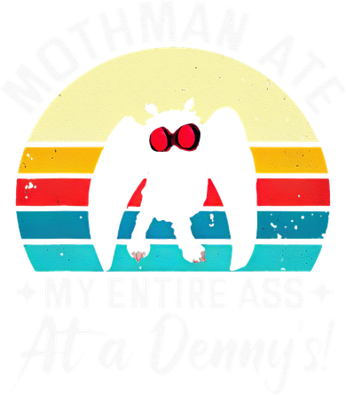Mothman Ate My Entire Ass Vintage Mothman Cryptid Funny Backpack