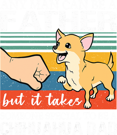 Mens Any Man Can Be A Father But Special To Be A Chihuahua Dad Mousepad