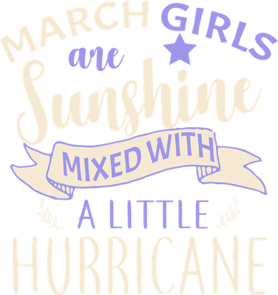 March Girls Are Sunshine Mixed With Hurricane Women's Tank Top