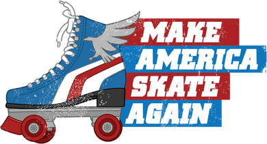 Make America Skate Again Red White And Blue Distressed Gift Doggie Tank