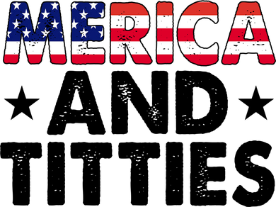 Merica And Titties Funny Patriotic Usa Backpack