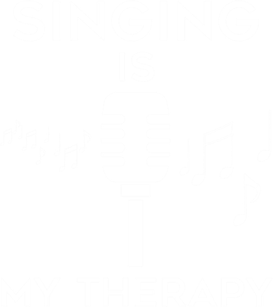 Music As Therapy Singer Music Teacher Choir Gift Women's T-Shirt
