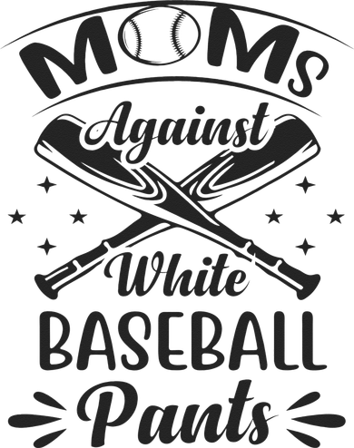 Moms Against White Baseball Pants Kids T-Shirt