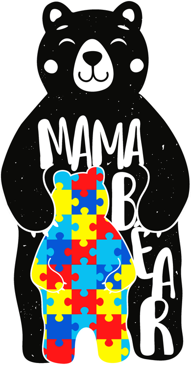 Mama Bear Autism Awareness Kids Sweatshirt