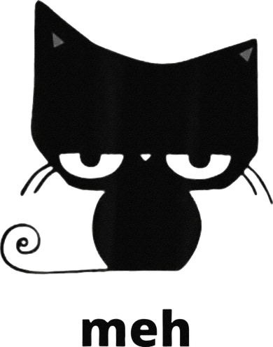 Meh Black Cat Funny Toddler Hoodie