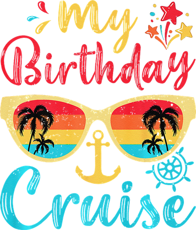 My Birthday Cruise Vintage Lovers Cruising Bucket Hat