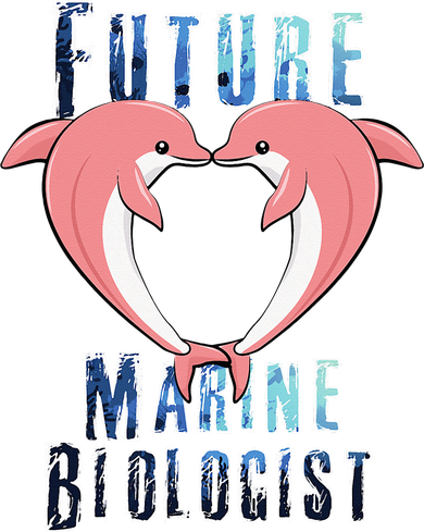 Marine Biology Future Biologist Science Dolphin Heart Toddler Hoodie