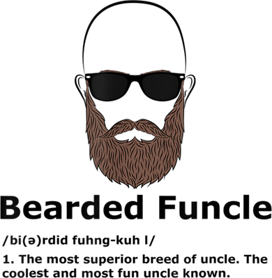 Mens Bearded Funcle Funny Bald Uncle Definition Women's T-Shirt