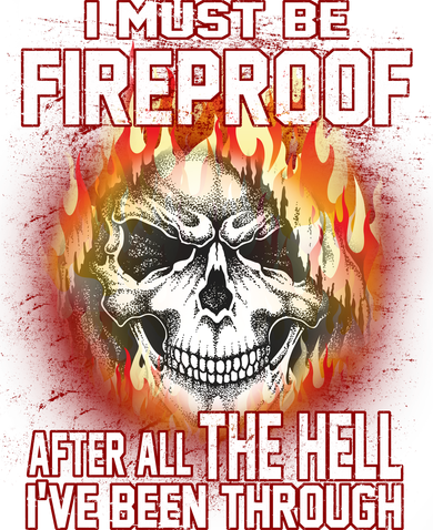 I Must Be Fireproof After All The Hell I've Been Through Women's V-Neck T-Shirt