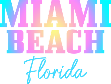 Miami Beach Florida Fl Vintage Tie Dye Retro Vacation Gift Women's Long Sleeve Shirt