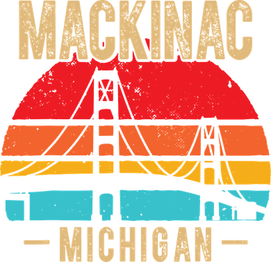 Mackinac Bridge Mackinaw Retro Vintage Michigan Souvenir Tote Bag